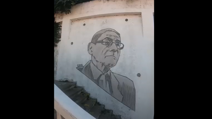 El agente topo tiene su mural: Homenajearon a Sergio Chamy en Valparaíso