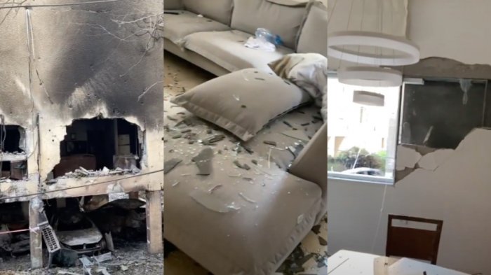 Futbolista brasileño en Israel mostró cómo quedó su casa luego que fuera afectada por un misil