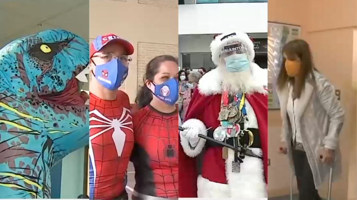 JVR llegó en muletas, votó un 