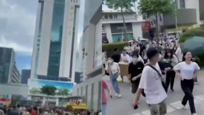 Rascacielos que se tambaleaba provocó pánico en China