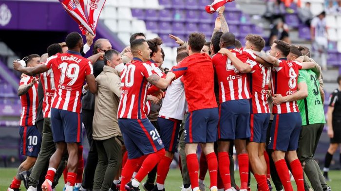 De la mano de Suárez: El Atlético de Madrid le ganó al Valladolid y se consagró campeón de la liga en España
