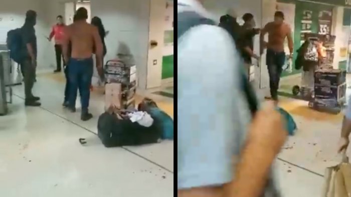 Hubo amenazas con un martillo: Guardias de la estación Sótero del Río denunciaron agresión de vendedores ambulantes