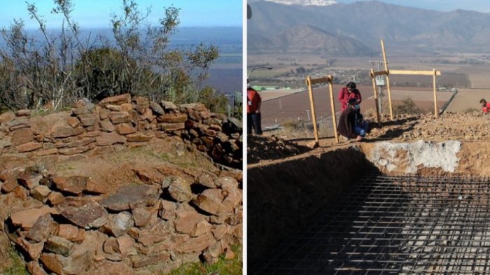 Alcalde de Graneros acusa destrucción de histórico asentamiento inca para instalar antena telefónica