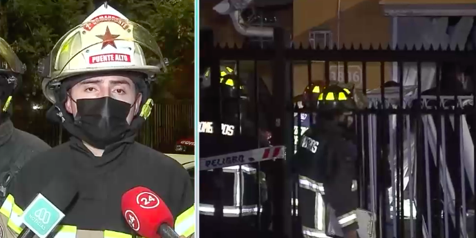 Puente Alto: Adulto mayor resultó con quemaduras a raíz de una explosión por fuga de gas