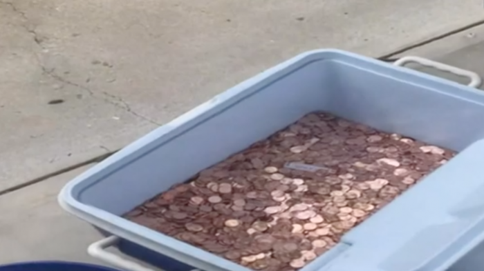 Hombre pagó pensión de sus hijas con 80 mil monedas para avergonzar a su ex pareja