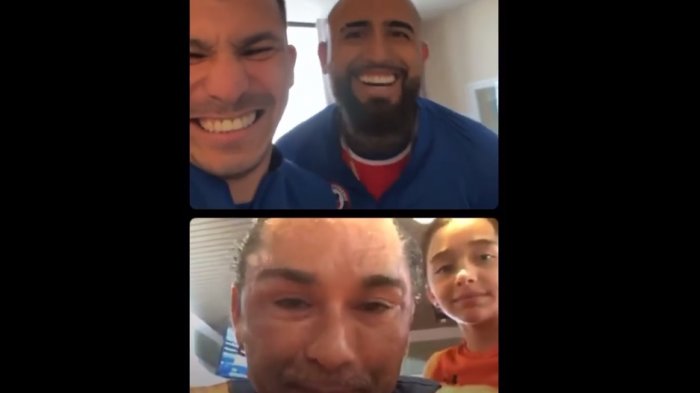 Chino Ríos destrozó a Maripán en divertido Live con Medel y Vidal: 