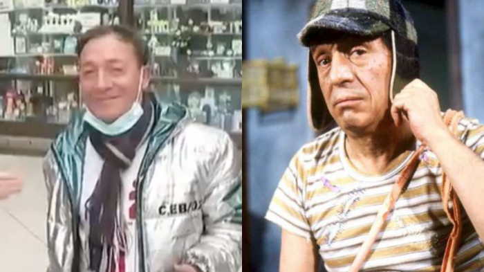 Don Sergio, doble oficial de El Chavo del 8 en Chile, irrumpió en pleno despacho con divertida imitación
