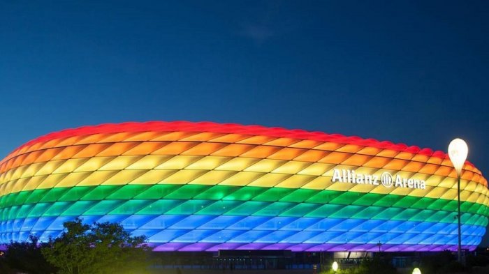 “La solicitud en sí era política”: La UEFA defendió su rechazo al cambio de colores del Allianz Arena