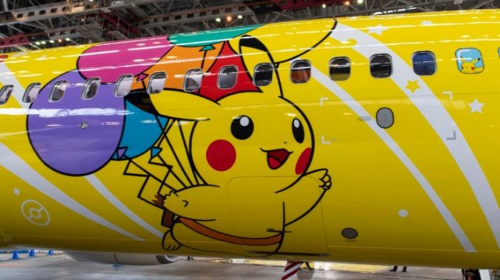 Aerolínea lanzó avión inspirado en Pikachu para celebrar aniversario 25 de 