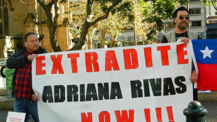 Justicia de Australia autorizó extradición a Chile de ex secretaria de Manuel Contreras, Adriana Rivas