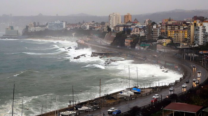 De Arica al Golfo de Penas: Alerta por marejadas este fin de semana hasta el próximo miércoles