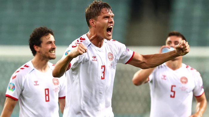 Dinamarca derribó a República Checa y se metió en las semifinales de la Eurocopa