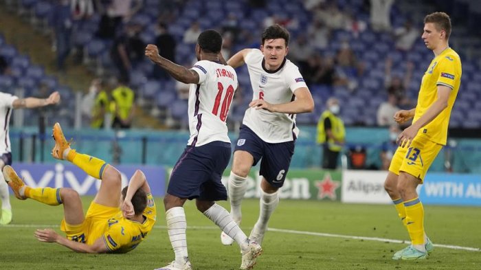 Inglaterra logró un histórico paso a semifinales de la Eurocopa tras golear a Ucrania