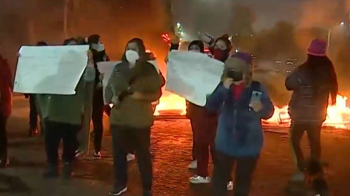 Quilicura: Más de 10 recorridos afectados en manifestación por soluciones habitacionales en terminal de buses