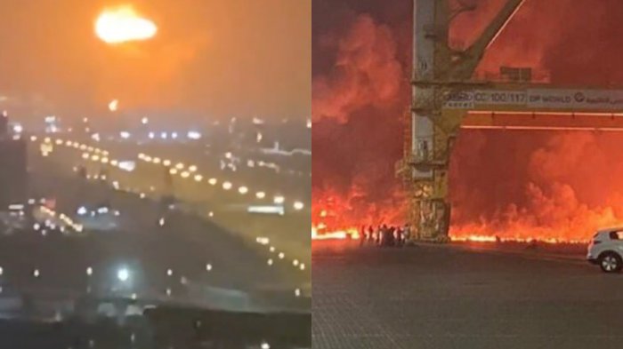 Reportan fuerte explosión a bordo de un barco en puerto petrolero de Dubái