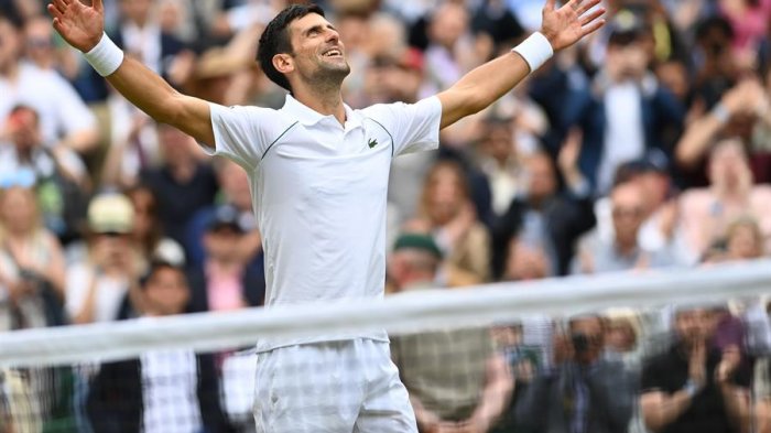 Djokovic igualó a Federer y Nadal en títulos de Grand Slam tras ganar Wimbledon