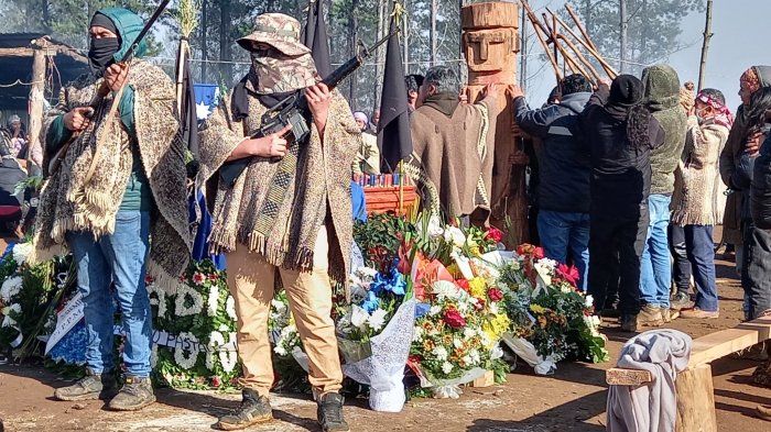 Tres personas detenidas en La Araucanía: Se les incautó armas que habrían sido usadas en funeral de Marchant