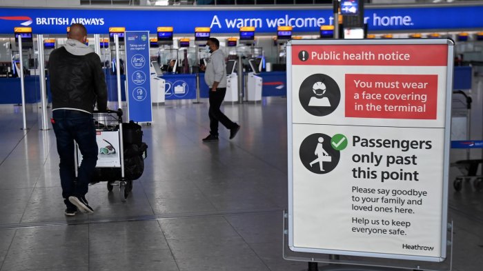 Inglaterra eliminará la cuarentena a viajeros de la UE y EE.UU. que cuenten con la vacunación completa