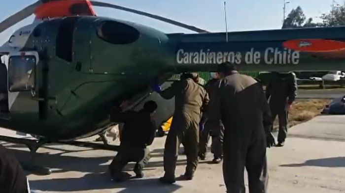 Carabinero herido en Carahue fue trasladado de Temuco a Santiago