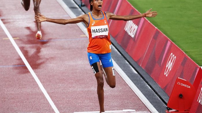 Se cayó en mitad de la carrera y terminó ganando: La extraordinaria remontada de Sifan Hassan