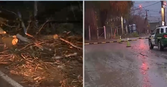 Fuertes lluvias en el Cajón del Maipo: Vecinos en alerta por posible aluvión y autoridades llaman a no acercarse al lugar