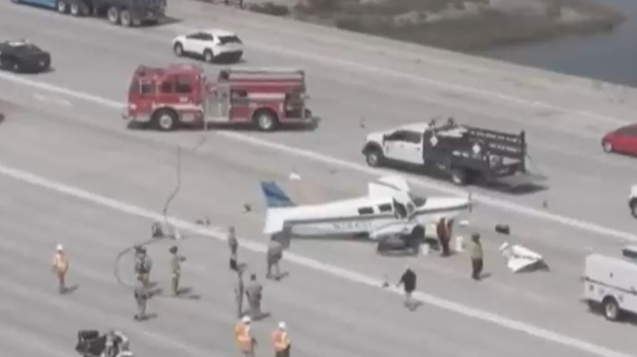 Piloto y pasajero ilesos: Avioneta aterrizó de emergencia en medio de transitada autopista