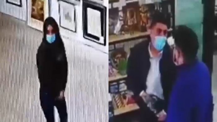 Insólito robo a galería de arte: Mientras una mujer distraía, los demás escondían las obras en su ropa