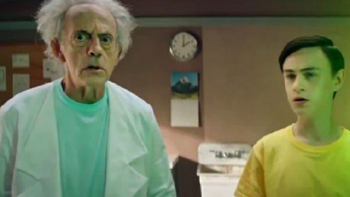 ¿Se viene el live action? Cristopher Lloyd protagonizó video de Rick y Morty en la 