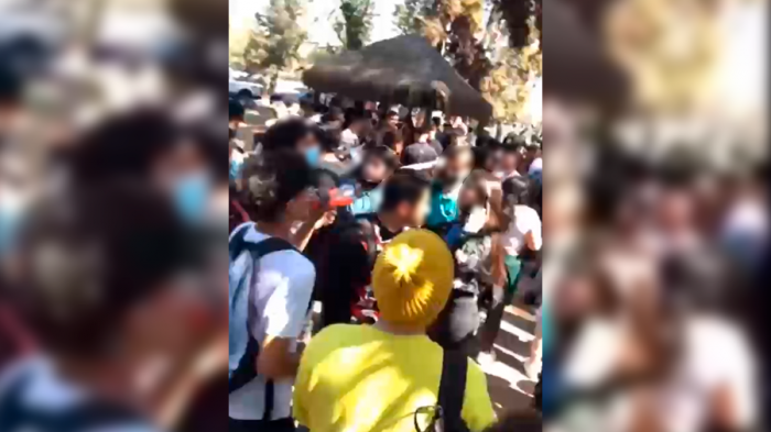 Llegó la Seremi de Salud y Carabineros: Masiva fiesta superó aforo del Parque Intercomunal de la Reina