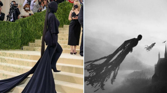 ¿Un dementor?: Look de Kim Kardashian en la Met Gala generó ola de memes en redes sociales