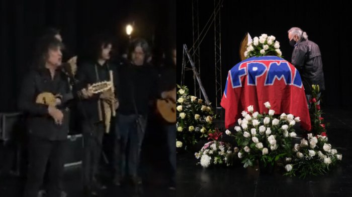 El emotivo homenaje de Illapu en el velorio de Patricio Manns: 