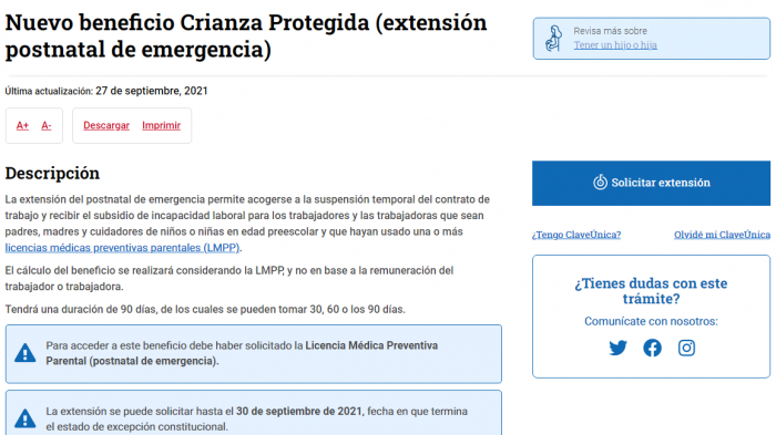 Postnatal de emergencia: ¿Qué pasará con el beneficio luego del fin del Estado de Excepción?