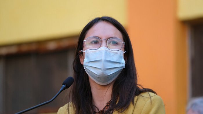 Irací Hassler visitó Cerro Santa Lucía: 