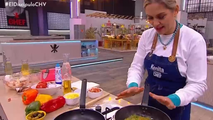 Kenita Larraín le hizo reiki a su preparación para que a los chef les 