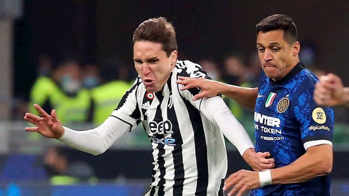 Alexis estuvo presente en empate del Inter ante la Juventus en el clásico italiano