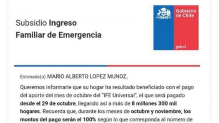 Beneficiarios del IFE Universal reportaron recibo de errado correo electrónico: Gobierno salió a dar explicaciones