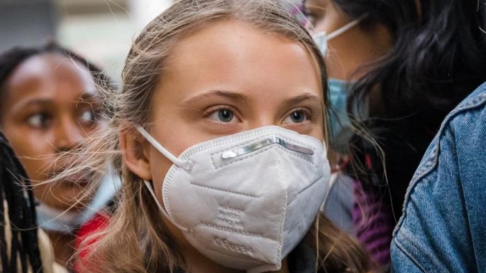 Greta Thunberg dice que el mundo aún avanza 