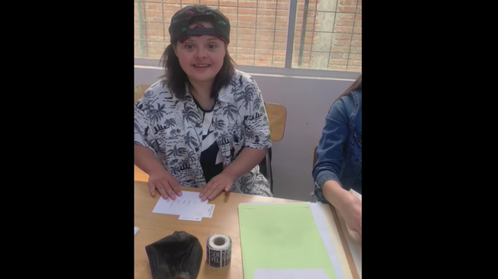 El orgullo cívico de joven con síndrome de Down que fue vocal de mesa en Calera de Tango: 