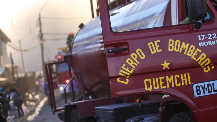 Incendio en Castro: Bomberos informa que hay al menos 15 funcionarios lesionados