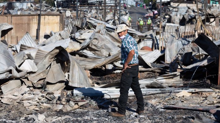 Gobierno anuncia entrega de bonos para familias damnificadas en incendio de Castro