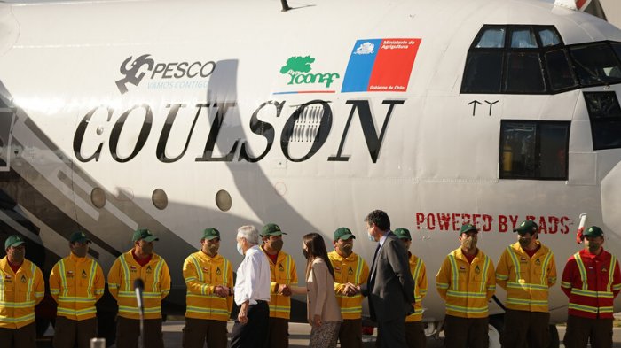 Pdte. Piñera presenta el C130 que combatirá incendios forestales: “Está por encima del resto de las aeronaves”