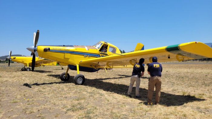 Avión que combatía incendio en Lago Lanalhue fue baleado mientras volaba