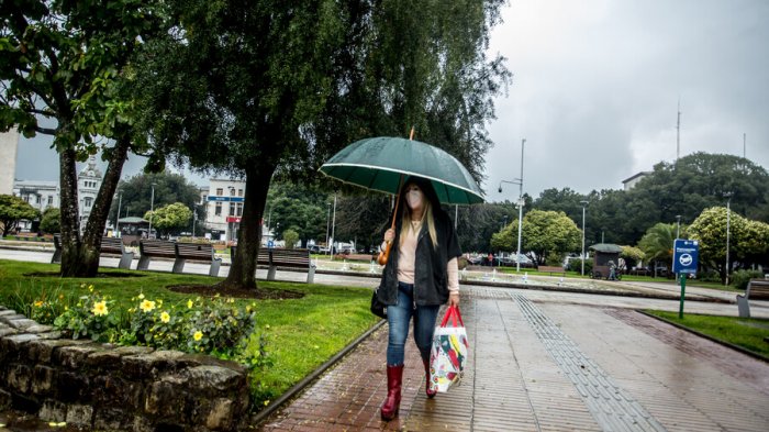 2022 arranca con temporal sobre el sur: Emiten alerta por lluvias con isoterma 0 alta