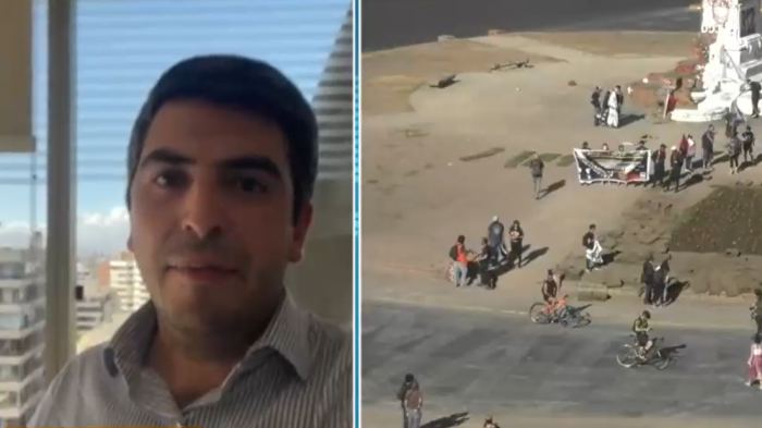 Concejal de Las Condes fue denunciado a Contraloría por plantación de pasto en la mitad de Plaza Baquedano