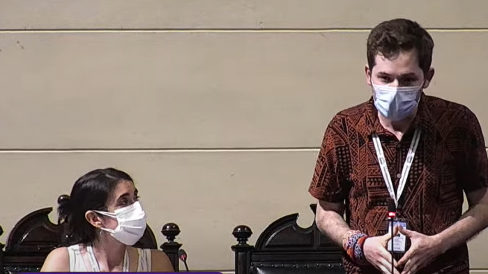 Acceso al agua, salud y disidencias sexuales: El discurso de Gaspar Domínguez, nuevo vicepresidente de la CC