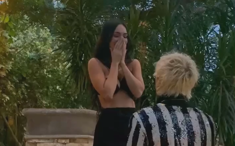 Megan Fox comparte video cuando Machine Gun Kelly le pide matrimonio