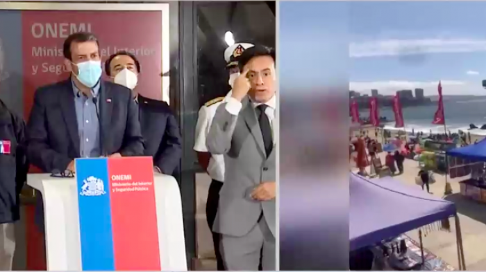 Ministro Delgado pide a la población no volver al borde costero: 