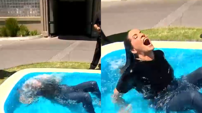 ¿Por qué se tiró a la piscina? La divertida apuesta que Monserrat Álvarez le pagó a Francisco Vidal