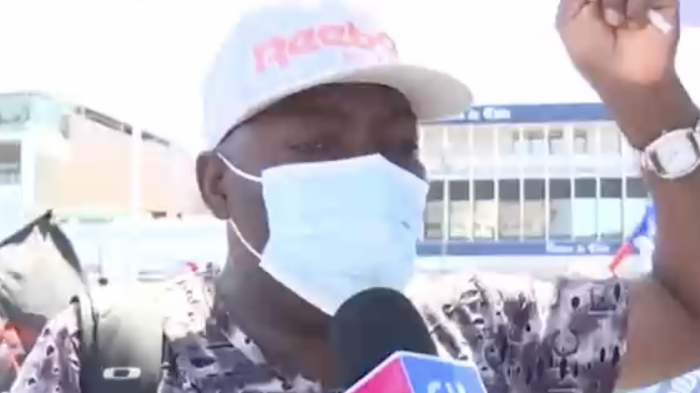 Haitiano en protestas de Iquique: 