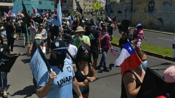 Manifestación contra el alza de delitos en Iquique: Piden mayor seguridad